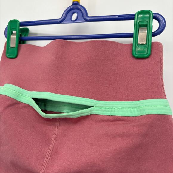 Fabletics SculptKnit Leggings S High Waisted Compression Cut Out Back Yoga Pink - Picture 6 of 7